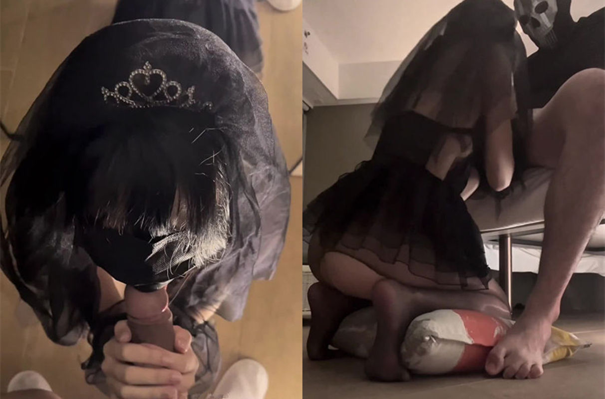 困困狗-万圣节特辑Ghost和他的暗夜新娘被抱起来操啦[1V/723M]